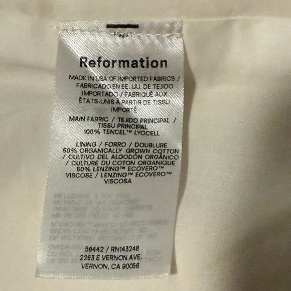 NWT - Reformation Casey Vest in Sugar Cream Size Large - Picture 5 of 6